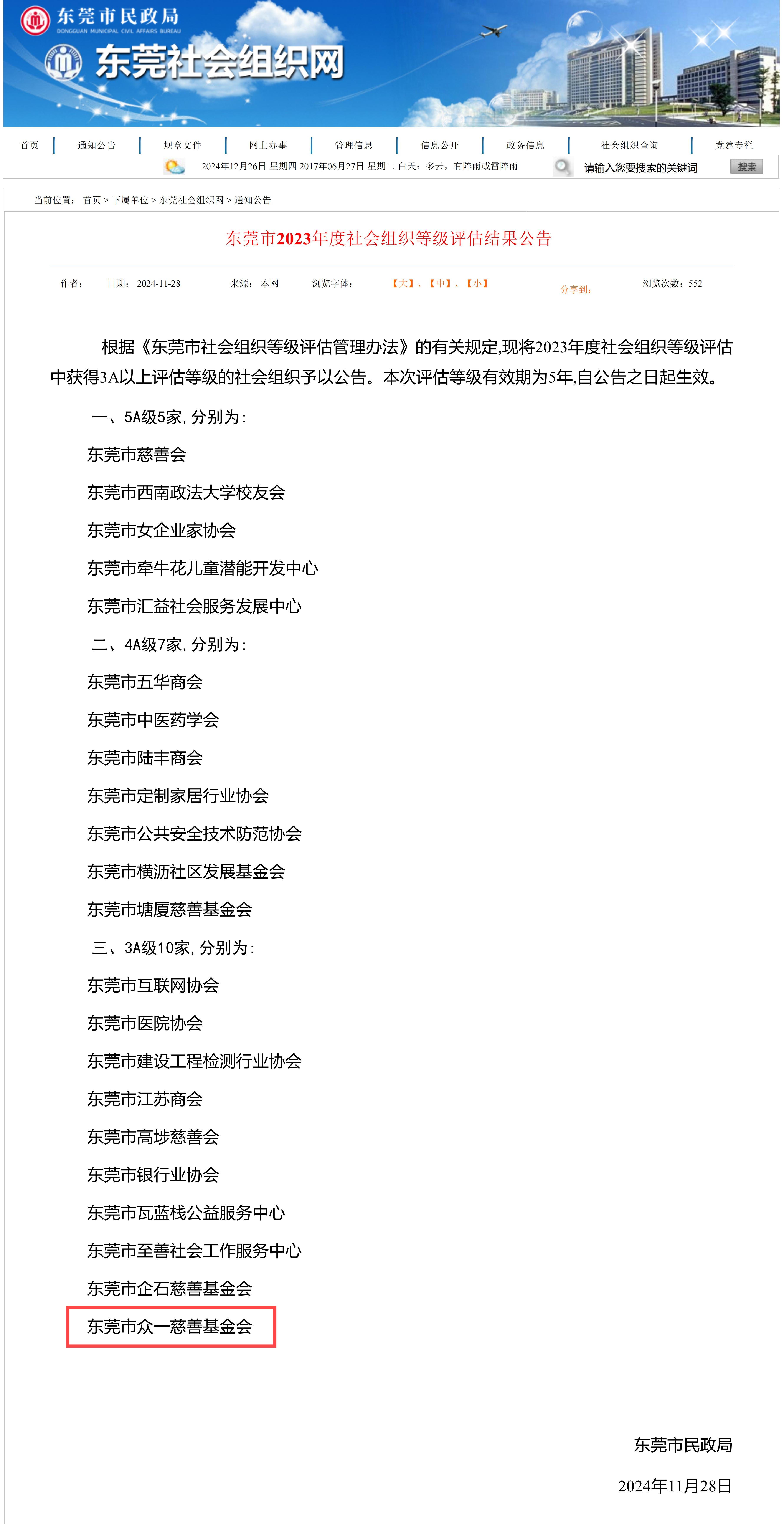 东莞市2023年度社会组织等级评估结果公告（3A）.jpg